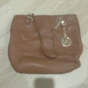 Michael Kors Tan Leather Shoulder Bag